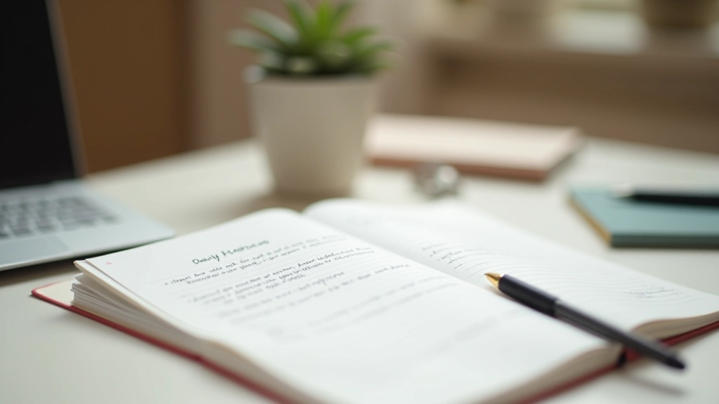 Journal de décompression avec exercices écrits