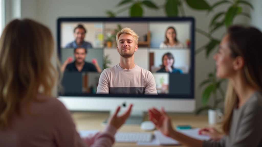 Formation en ligne avec participants en vidéoconférence