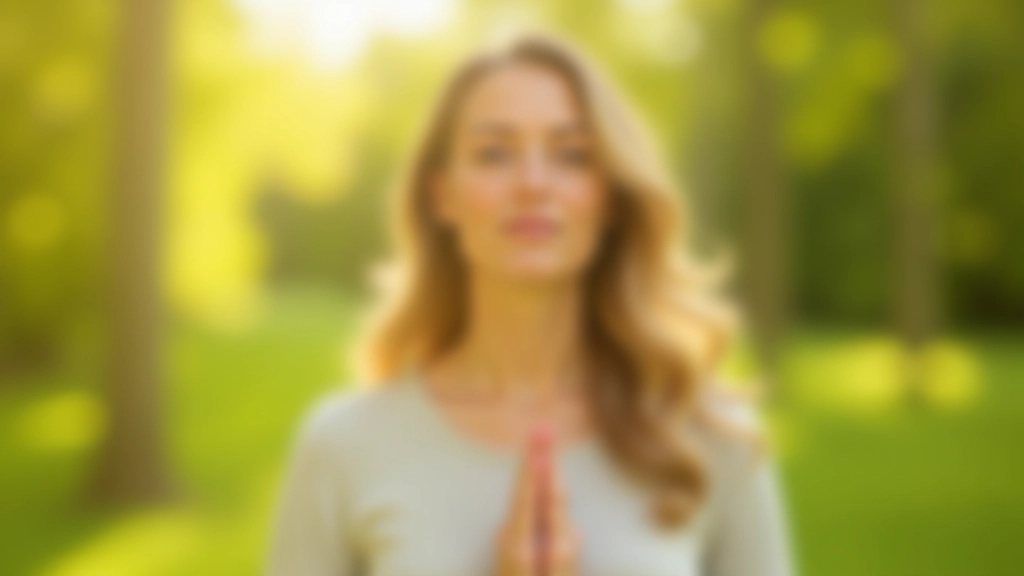 Une personne pratiquant des exercices de respiration dans un cadre naturel serein et lumineux